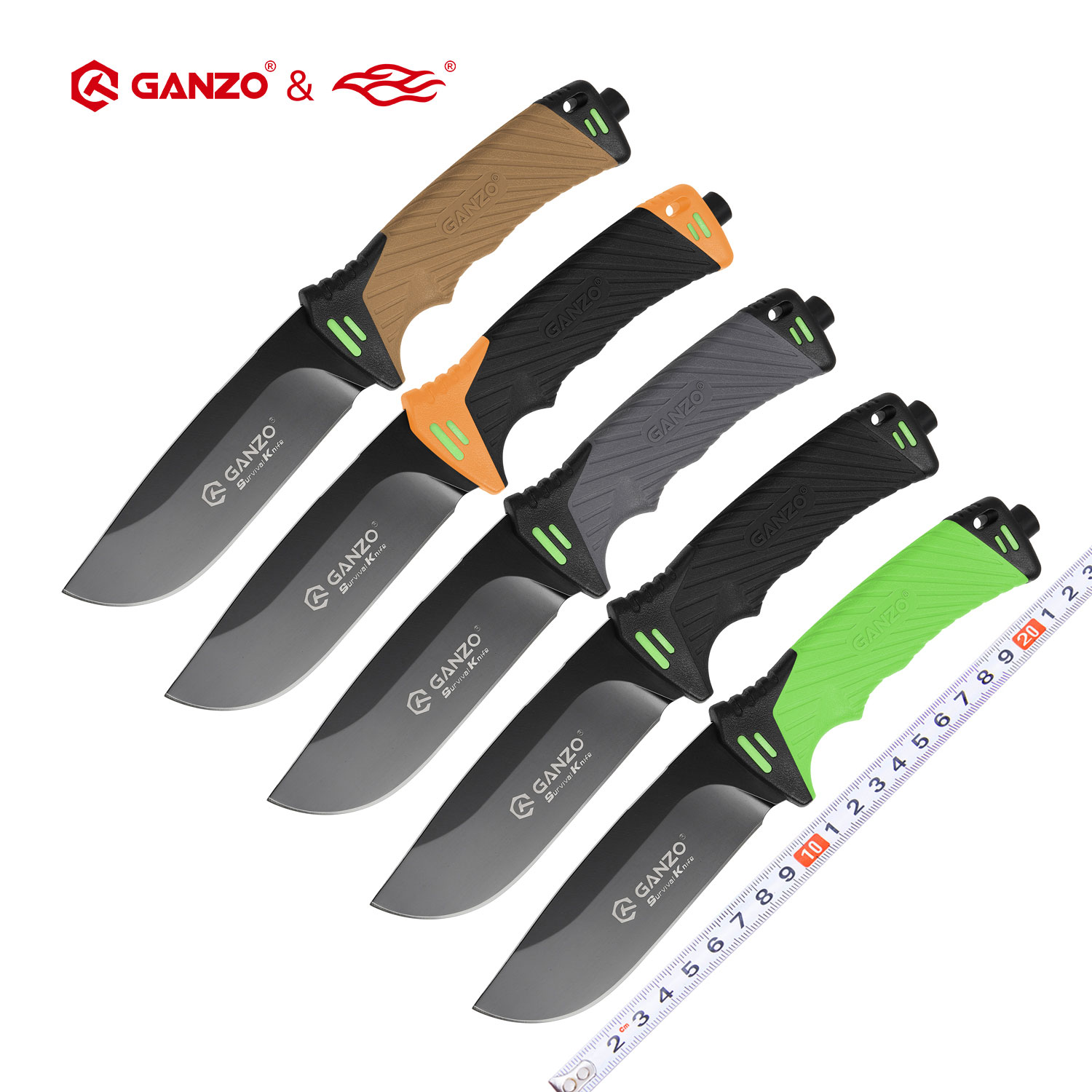 Bushcraft Knife Fixed - Ganzo G8012 Bıçak Sabit Bıçaklı Hayatta