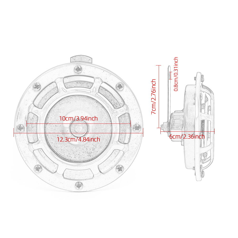 Araba kornası 12V 110DB süper  - Emergency Whistle Loud incelemesi ve fiyatı